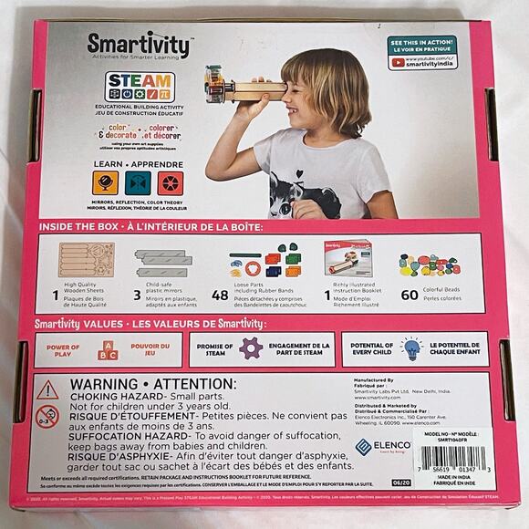 NEW Smartivity Kaleidoscope Toy Kit DIY Fun Educational Learning STEM Science 6+ - Picture 12 of 12